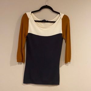 FRENCH CONNECTION-Multi color block sweater top!
